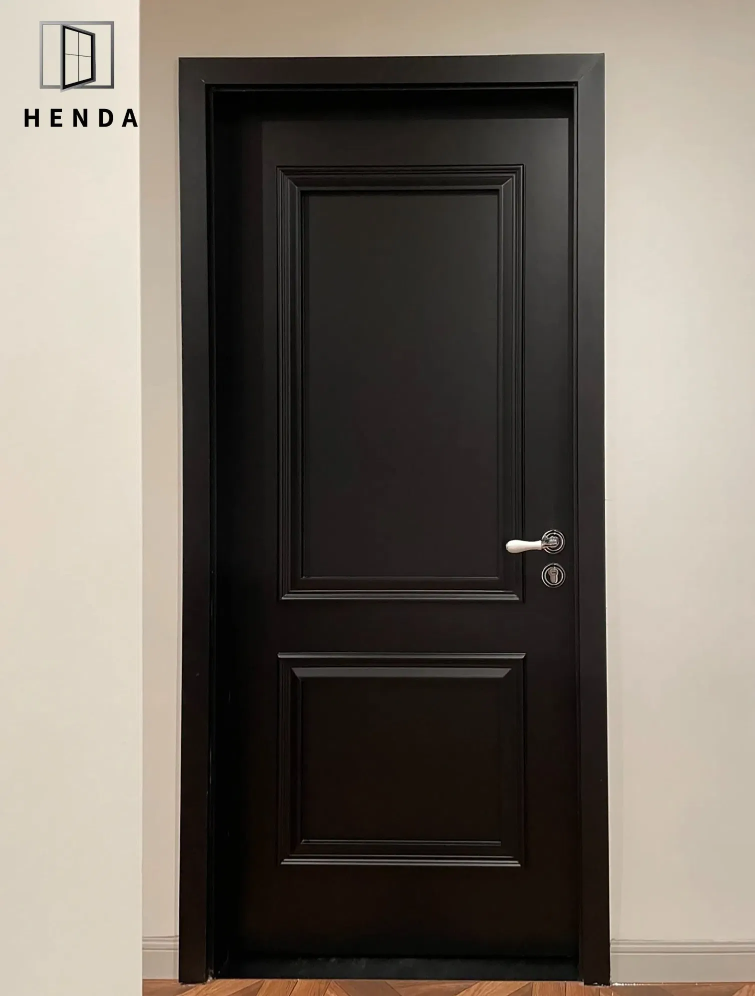 2025 White Shaker Prehung Waterproof Factory Direct Exterior/Interior Safety Security Fire-Rated Solid Wood MDF Composite Wooden Interior Door