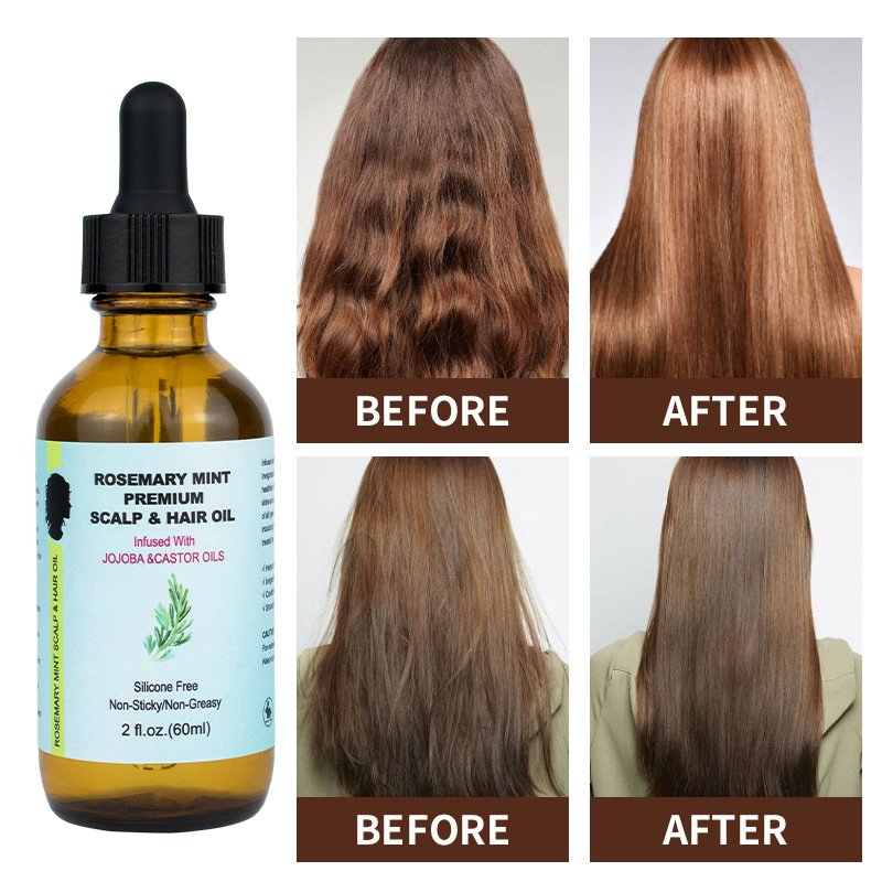 Custom Hair Care Treatment Growth Organics Rosemary Mint Scalp & Hair Strengthening Oil