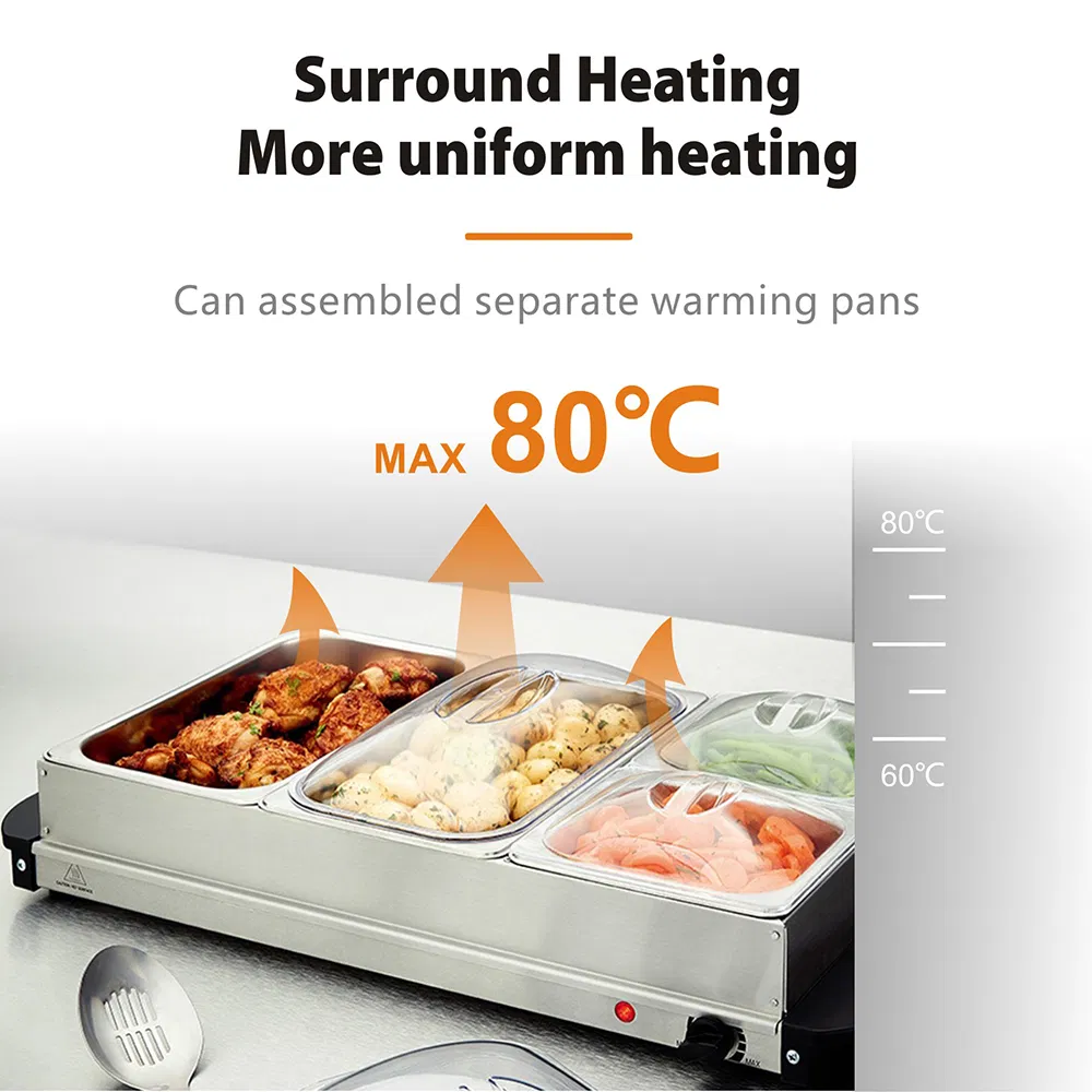 Stainless Steel Portable Food Display Warmers Buffet
