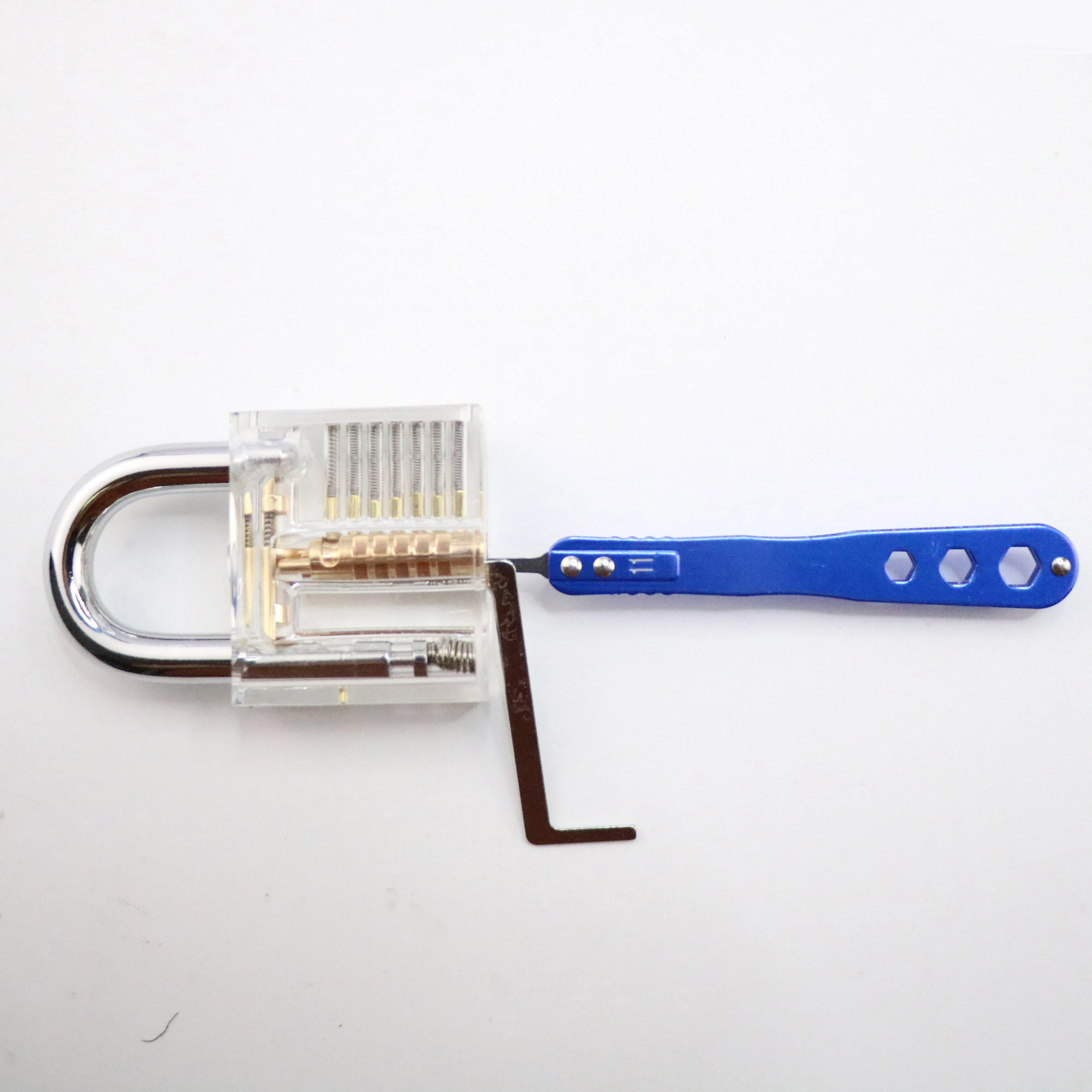 Professional 12+7PCS Stainless Steel 2PCS Transparent Practice Lock Picks Smiths Tools Lockpicking