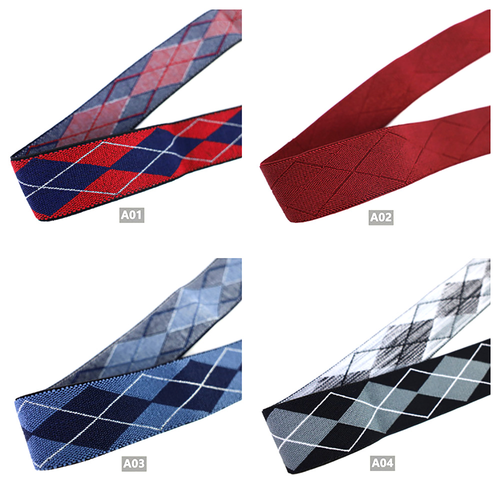 Подтяжки эластичные жаккардовые 35 мм для одежды обуви