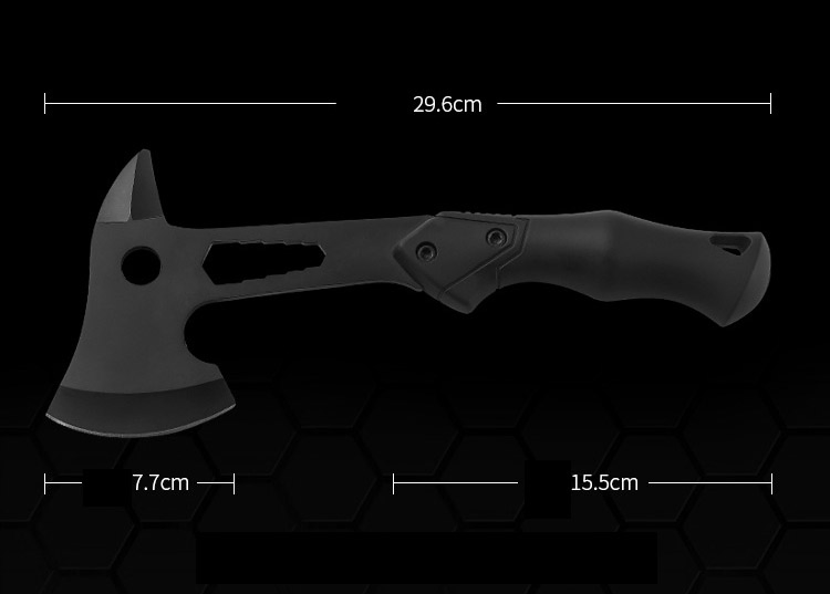 Outdoor Survival Axe Camping Clumps From Logging Axe All Black Like Plastic Handle Multi-Purpose Axe