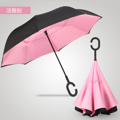 Зонт с С-образной ручкой и логотипом на заказ