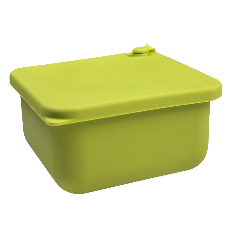 Silicone Lunch Box, Microwaveable Lunch Box for Heating, Insulated Lunch Box for Delivering Meals, Portable Gift, Outdoor Tableware Box