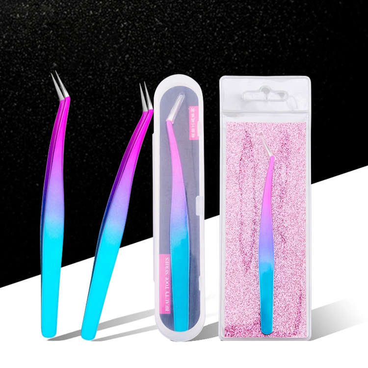Wholesale Best Selling Volume Eyelash Tweezers High Quality Tweezer Case Eyelashes Extension Tweezers