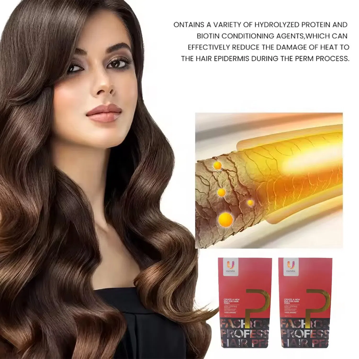 Permanent Olive Oil Perm Hair Curl Cream