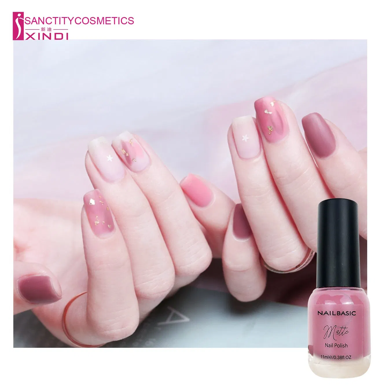 Hot Sales Eco-Friendly Nontoxic Waterproof Matte Nail Polish