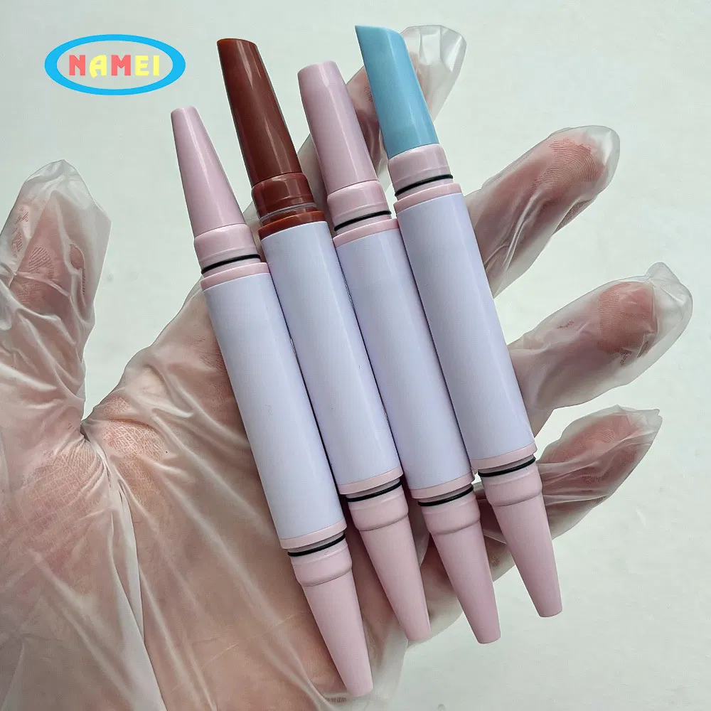 Changeable Nib Concealer High Gloss Double Head Lipstick Tube Eye Shadow Silkworm Laying Pen
