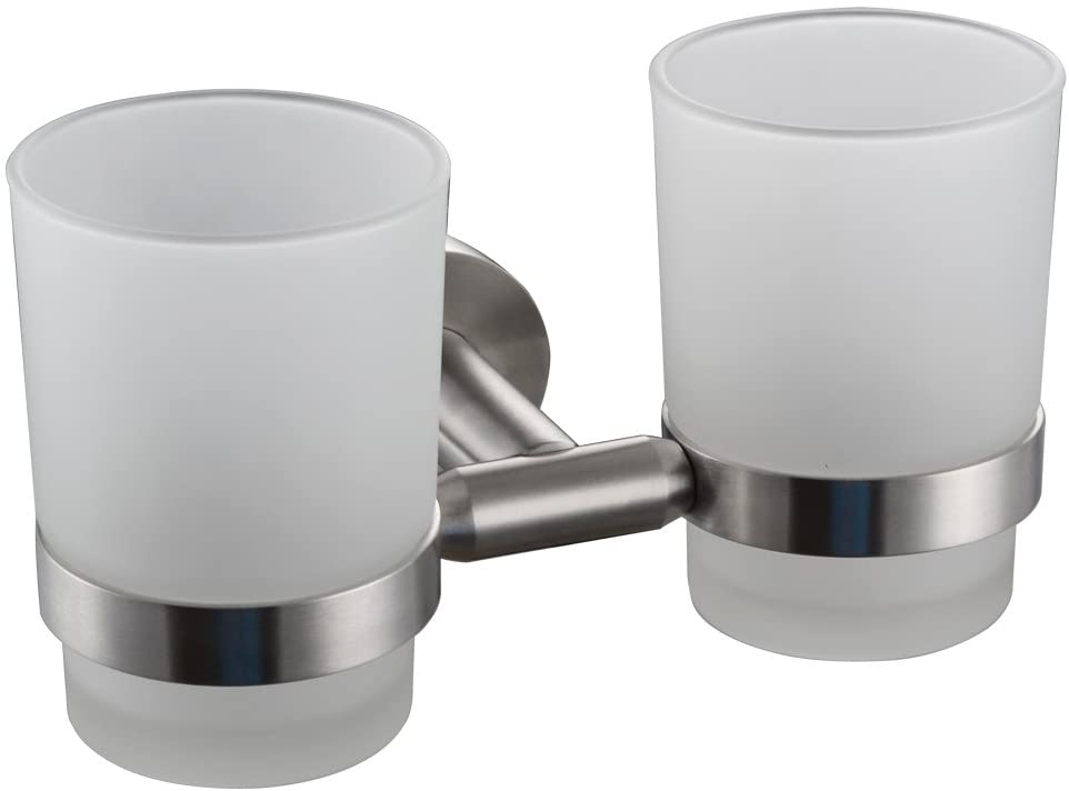 Wall-Mounted SUS304 Toothbrush Holder Double Holder