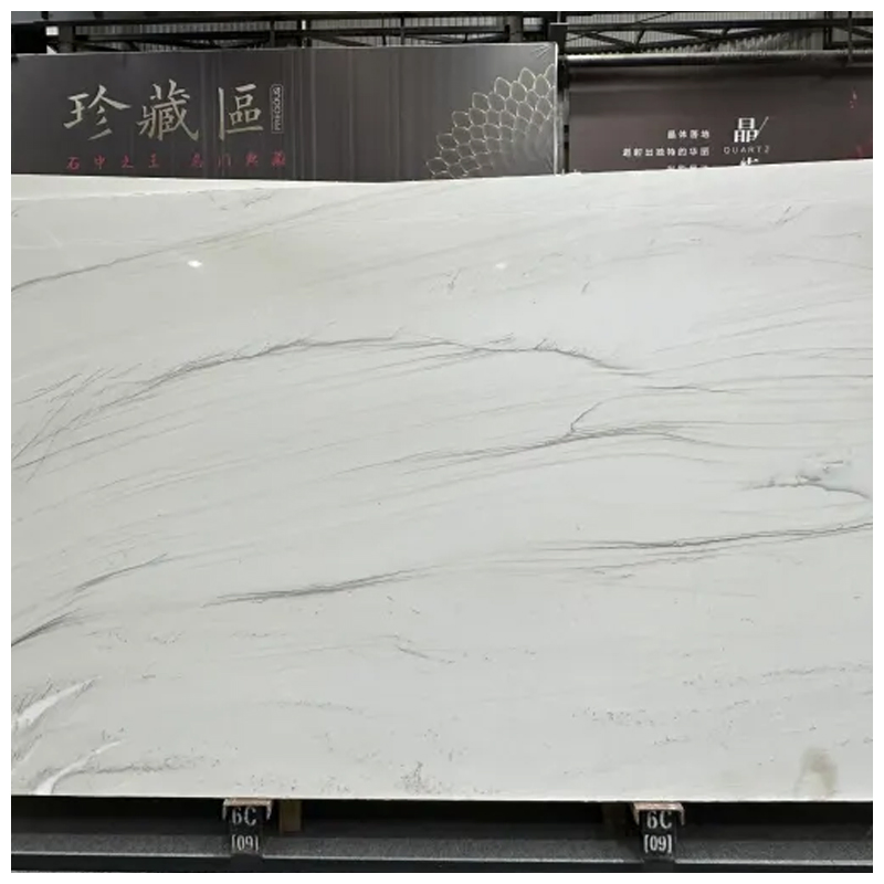 Brazilian Exotic White Mont Blanc Quartzite Slabs