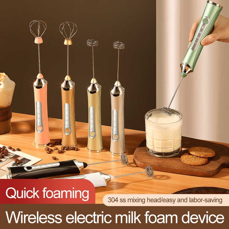OEM Rechargeable Milk Foam Maker Matcha Stirring Blender Kitchen Accessories Electric Whisk
