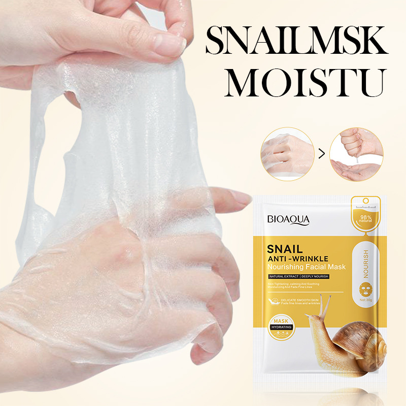 Bioaoua Snail Anti Wrinkle Hydrating Moisturizing Skin Care Mask