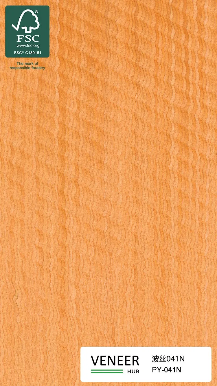 New Design Wave Pattern Recon Wood Veneer Sheets