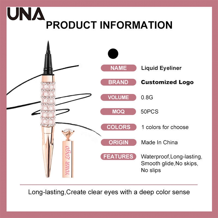 Luxury Diamond Liquid Waterproof Long-Lasting High-Quality Black Eyeliner