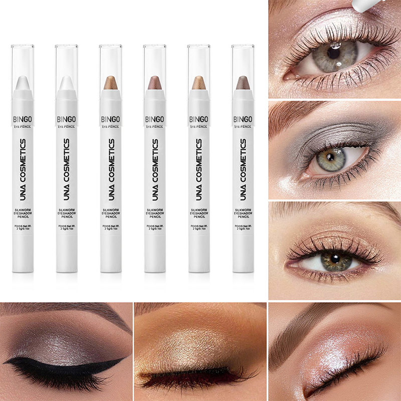 Custom 6 Colors Modified Outline Brightening Eye Makeup Silkworm Eyeshadow Pencil