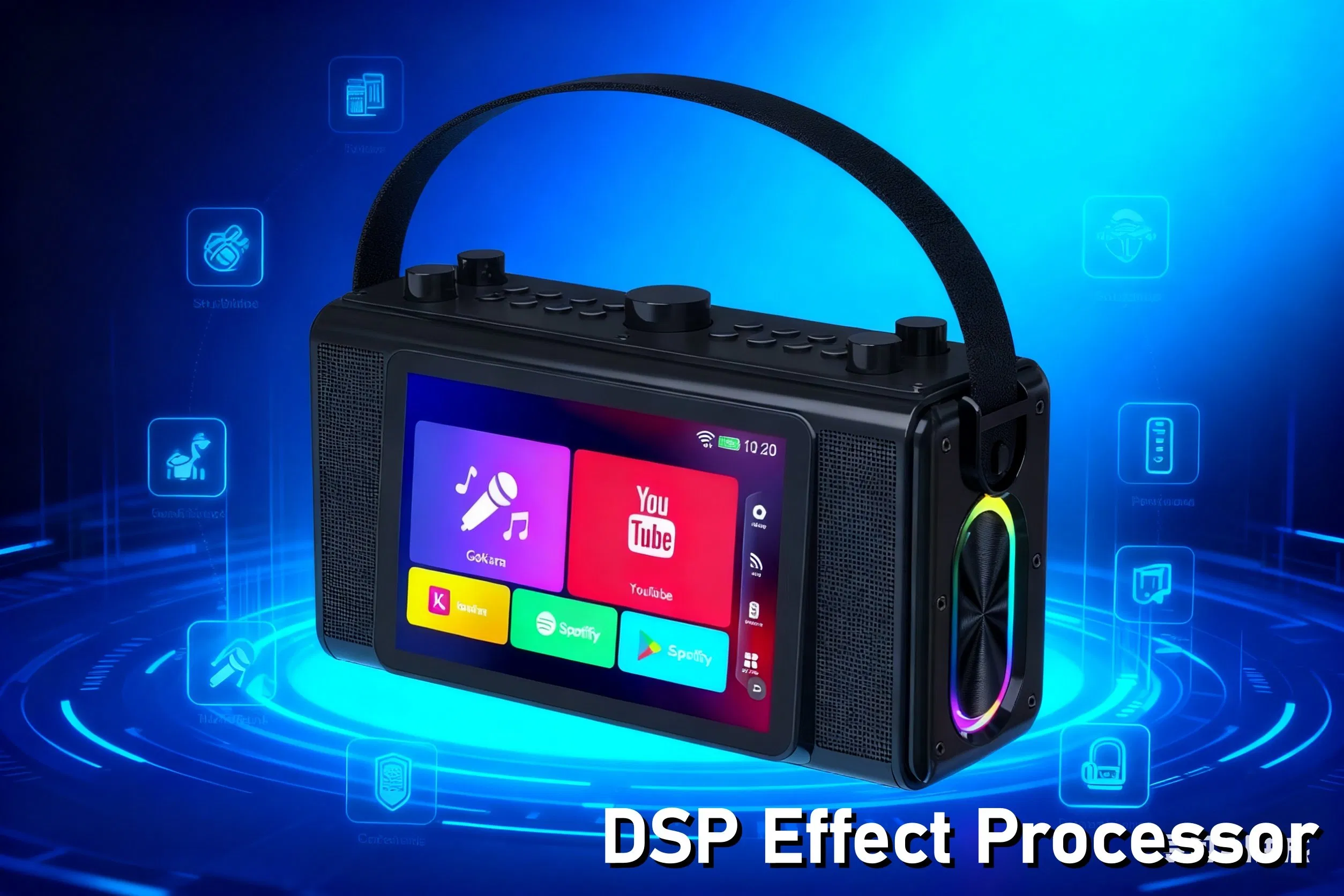 7 Inch Touch Screen Karaoke Player WiFi Professional Karaoke Machine with Songs Portable Karaoke Machine