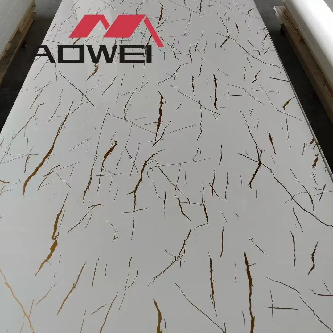 Modern Charcoal PVC Marble Wall Panels for Easy Installation