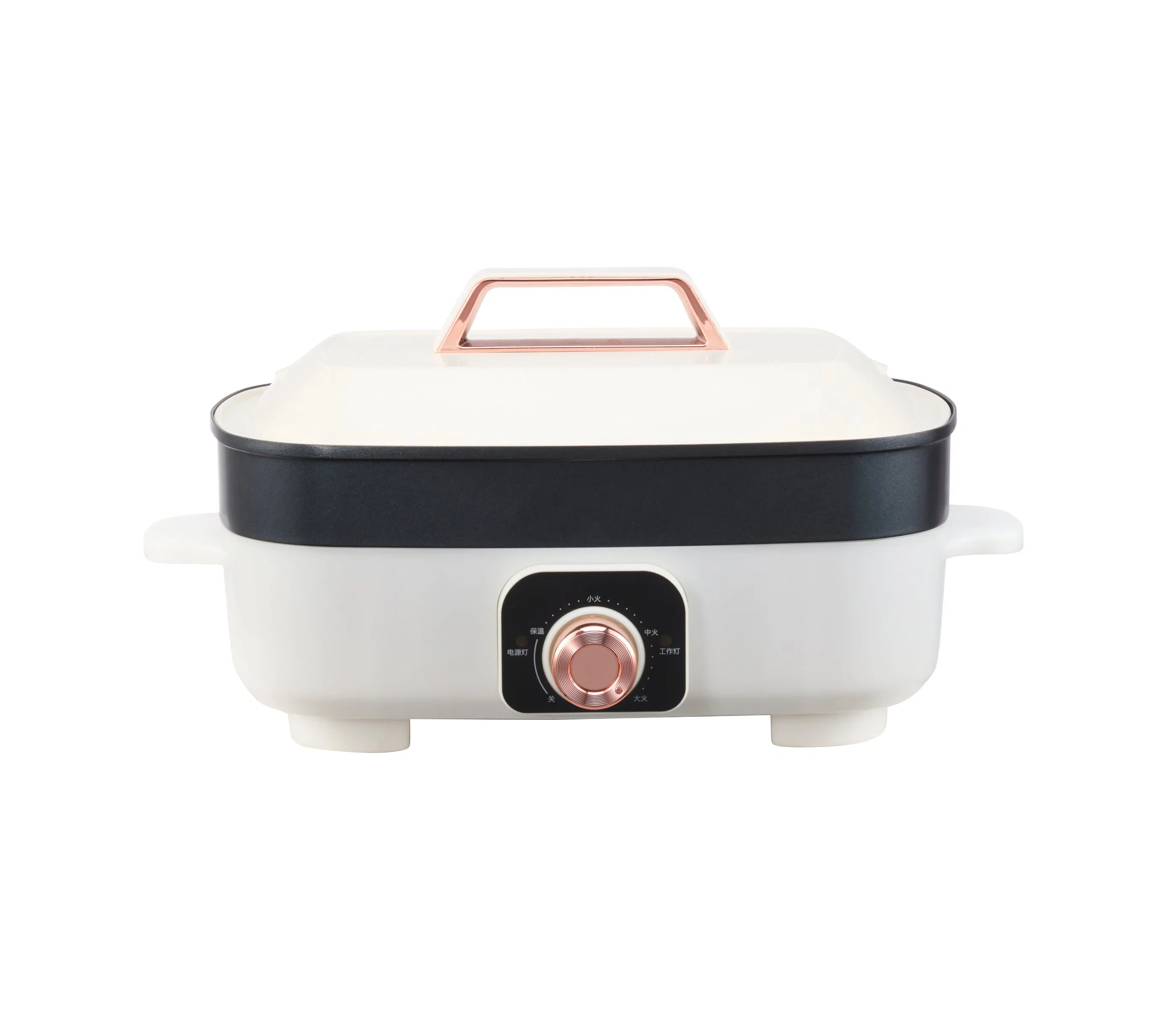 Multifunctional Cooking Pot with Non Stick Coating for Baking Grilling and Steam BBQ Pot