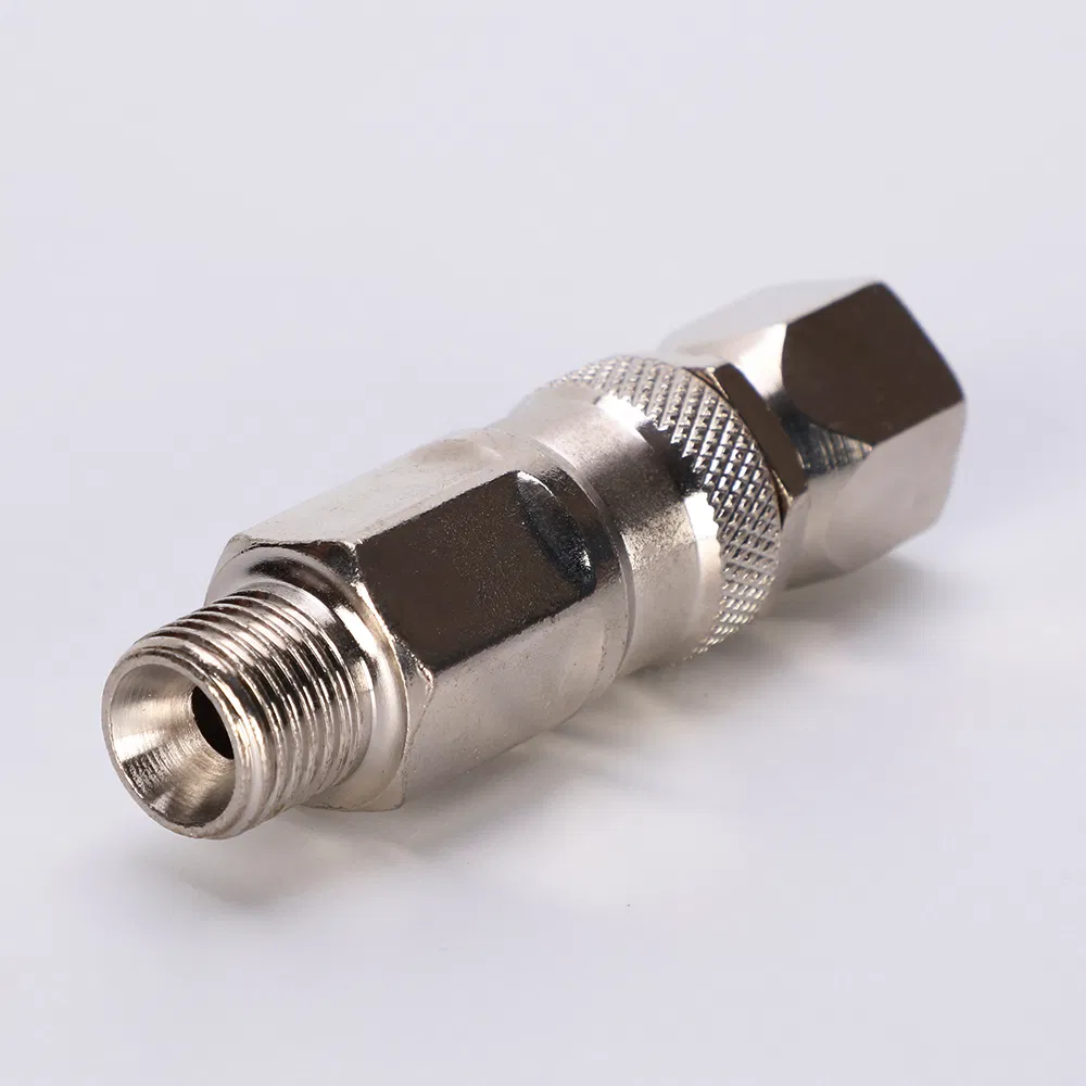 1/4 Inch 360-Degree Rotating Stainless Steel Airless High-Pressure Spray Gun Hose Swivel Connector for Sprayer Wire Hose Accessories