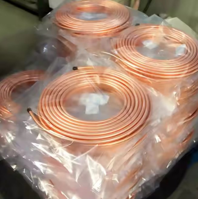 T1/T2/T3/Tp1/Tp2. Tag0.1 Red Pure Pancake Coil Copper Tube/Pipe Anti Hydrogen Embrittlement for Refrigeration Pipeline/Water Pipe/Heat Exchanger
