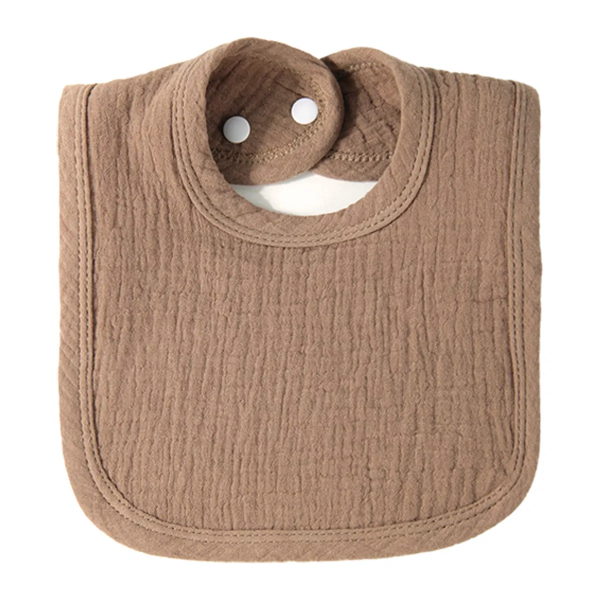 Infant Pure Cotton Ruffled Drool Bib - 4-Layer Muslin 100% Cotton Printed Bib