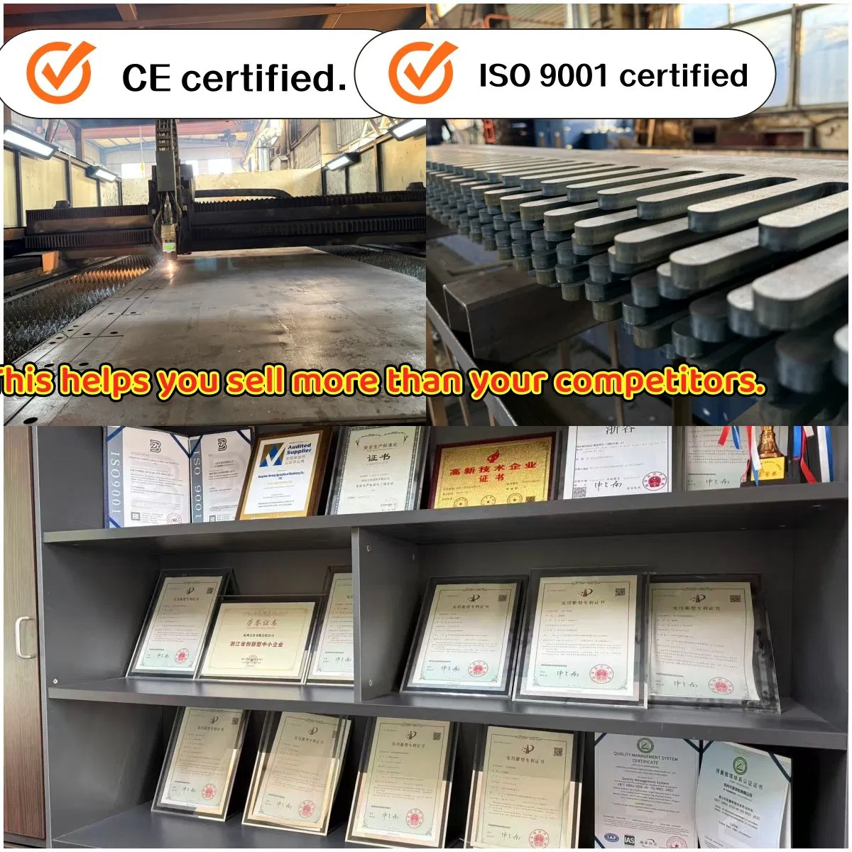 Factory Direct Sale Heavy Duty Foldable Forklift Safety Cage Work Platform (CE & ISO9001 Certified) Aerial Work Man Basket Lift Attachment