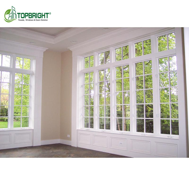 Building Energy Efficient Insulated Glass Windows Vinyl Vertically Grill Designs Casement PVC Windows UPVC