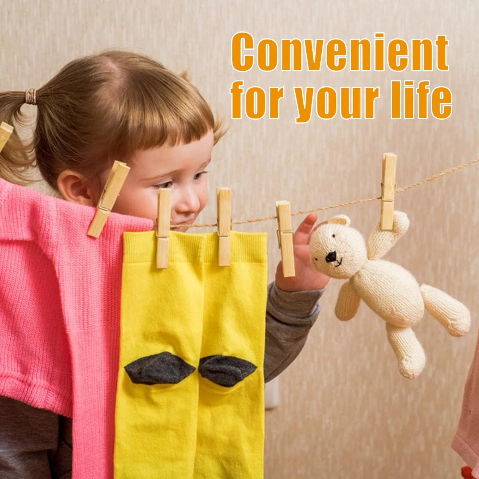 Bamboo Clip Natural Eco-Friendly Food-Safe Sealing for Snacks/Jars/Baking, Reusable Bulk Supply