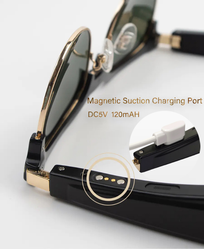 Custom Frame Smart Eyeglasses UV Polarized Smart Sun Glasses Bluetooth 5.0 Smart Bluetooth Music Glasses