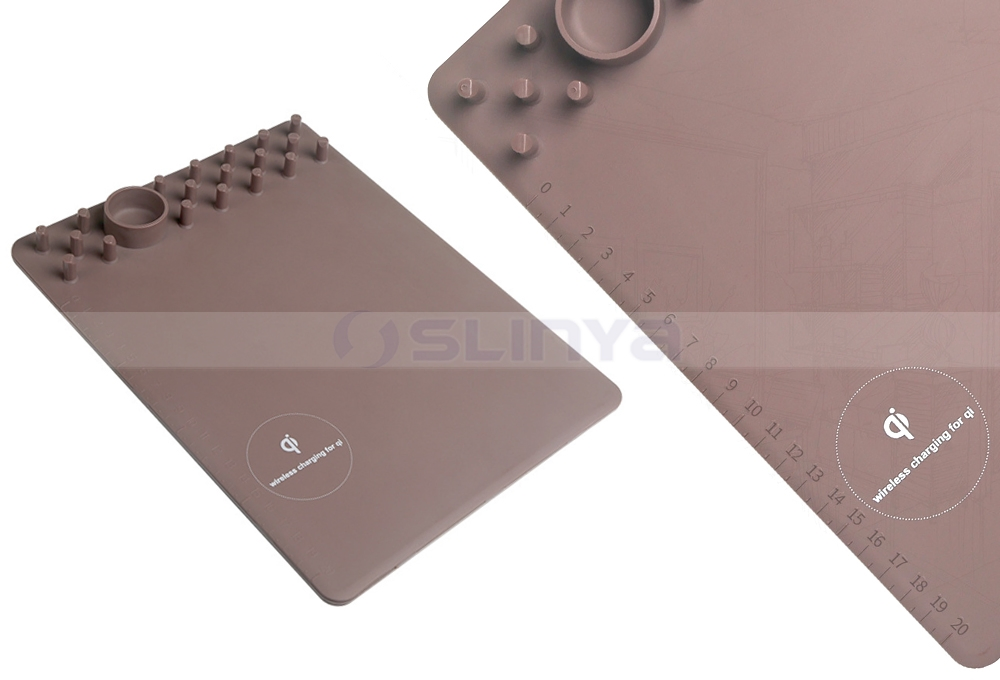 Коврик для мыши с беспроводной зарядкой Qi и держателем