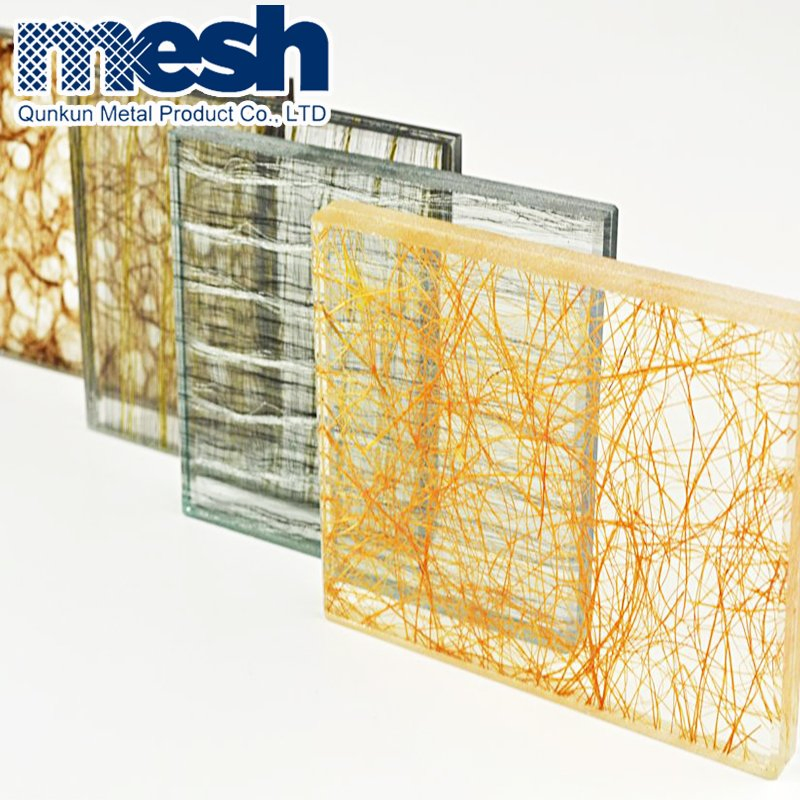 Tempered Laminated Glass Metal Mesh for Room Decoration