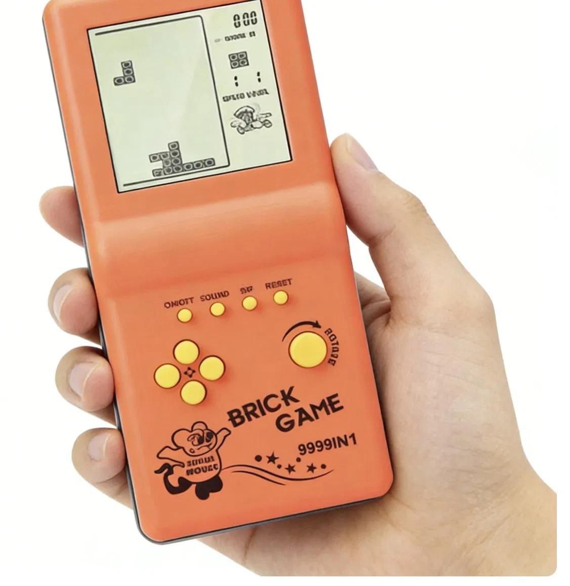 Детская игровая консоль с блоками, цветной экран