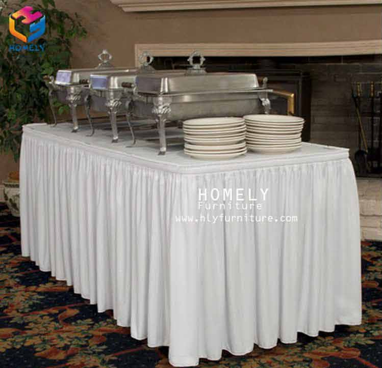 Polyester Factory Direct Price Wholesale Table Cloth Table Skirt