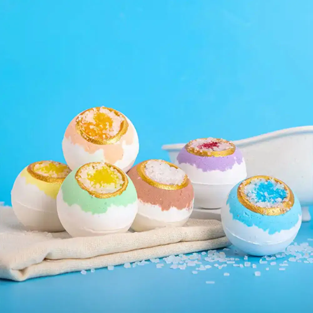 Sea Salt Bath Salt Ball Rose Bath Salt Ball Round Bath Bomb