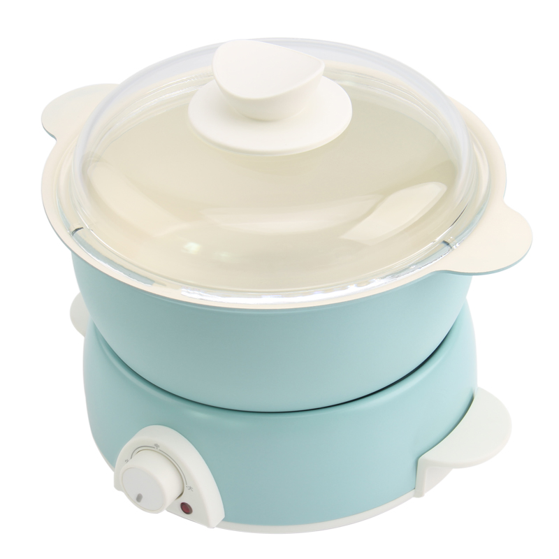 700W Mini Electric Noodle Soup Pot, 20cm, Space-Saving Design