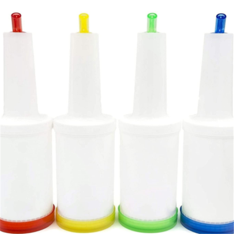 Bar Store Pour Fruit Juice Containers Custom Print Plastic Juice Bottles with Cap for Juice