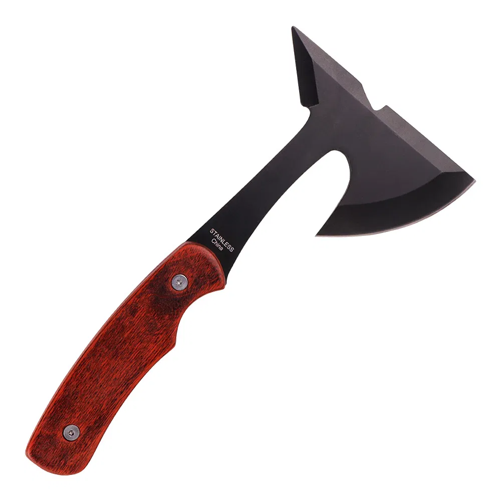 Multifunctional Wood Handled Chopping Axe Outdoor Camping Survival Multifunctional Tool