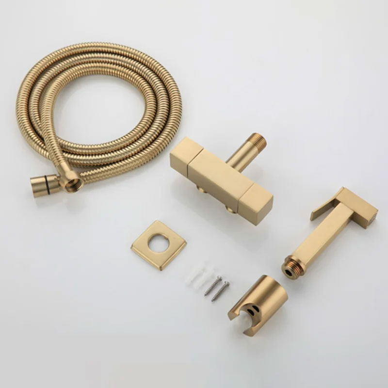 Биде-душ Innpak золотой с двойными ручками