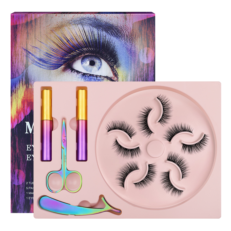 Wholesale False Lashes Handmade Vegan 3D 5D Silk Lashes Faux Mink Eyelashes