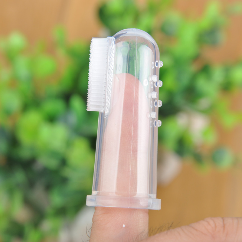 100% BPA Free Soft Silicone Baby Finger Toothbrush