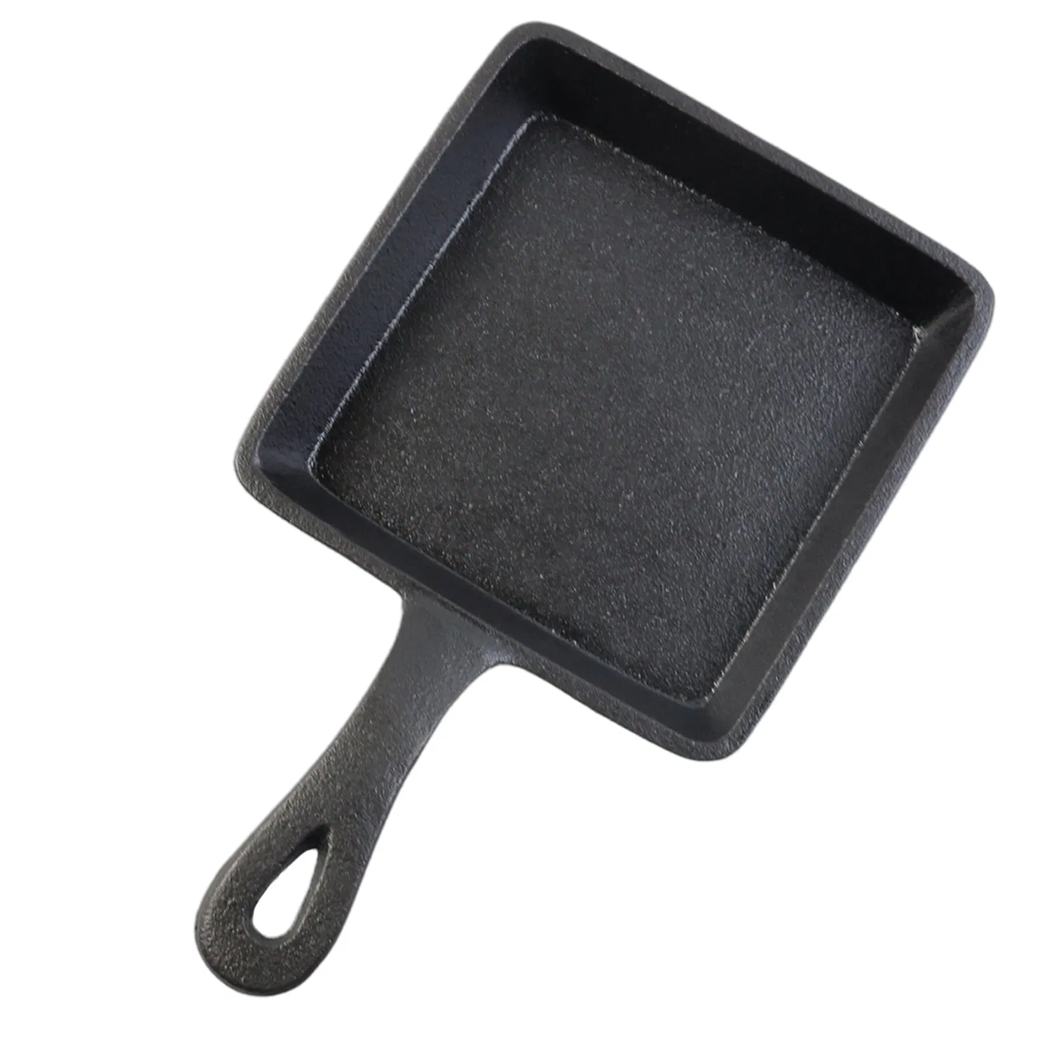 Чугунная сковорода квадратная с антипригарным покрытием