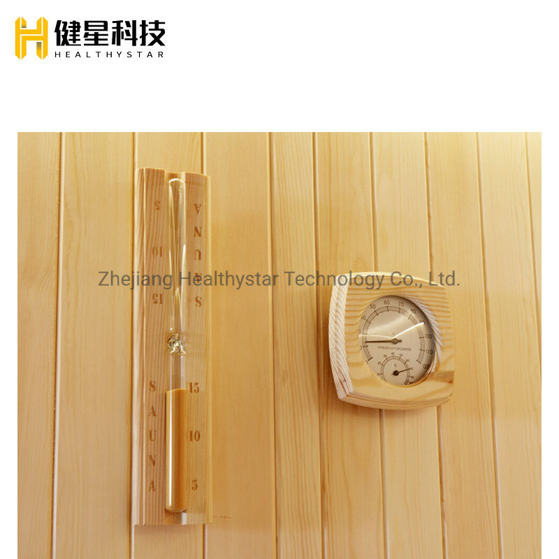 Одноместная парная сауна из хемлока с паровым нагревом