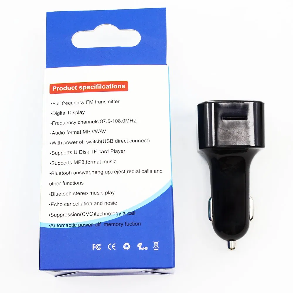 FM Transmitter Cars Accessories Rainbow LED Charger Car Kit Car MP3 Player