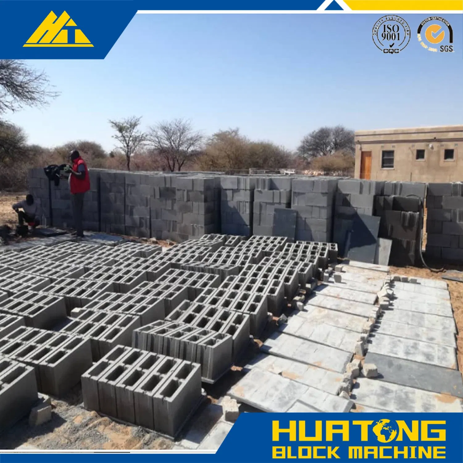 Qtj4-40 Concrete Block Brick Machine