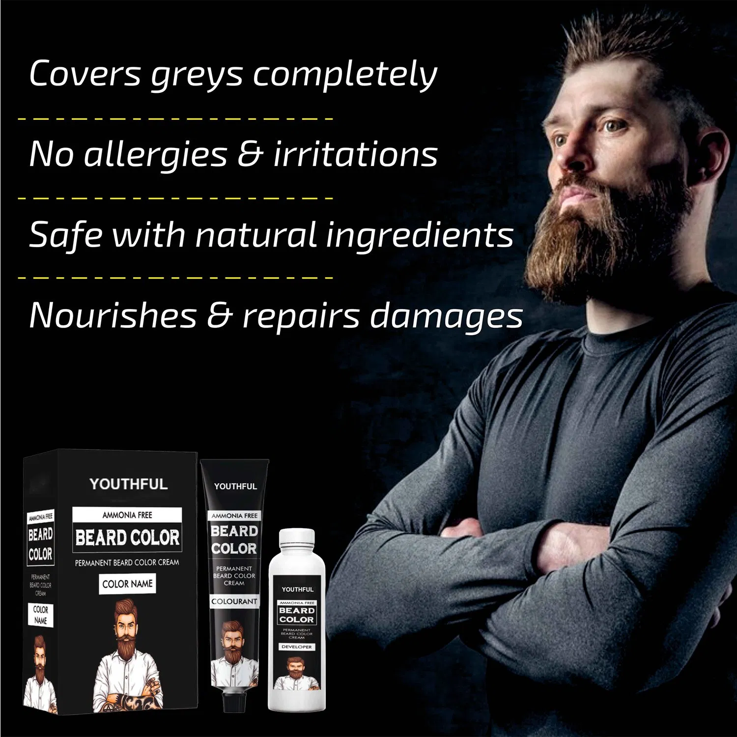 Youthful Natural Men Quick Beard Dye