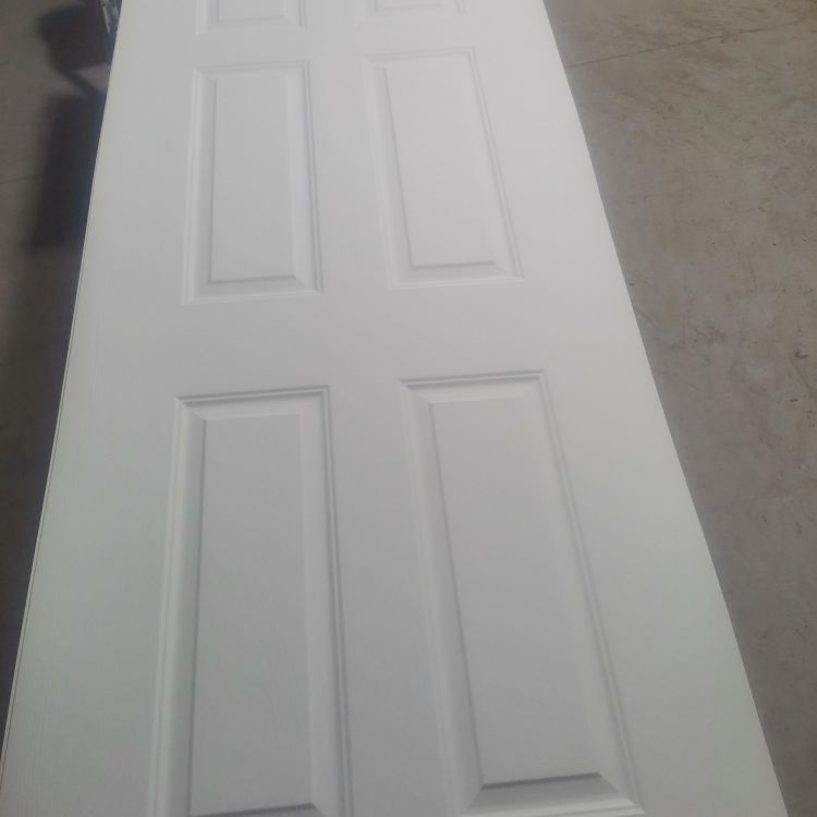 China Cheap Interior 6 Panel Moulded Door Skin White Primer Door