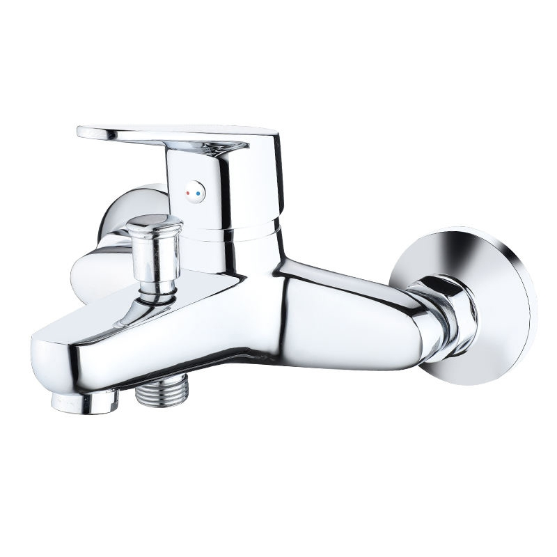 Traditional Brass Material Wall Mounted Single Handle Shower Taps Bathroom Faucet