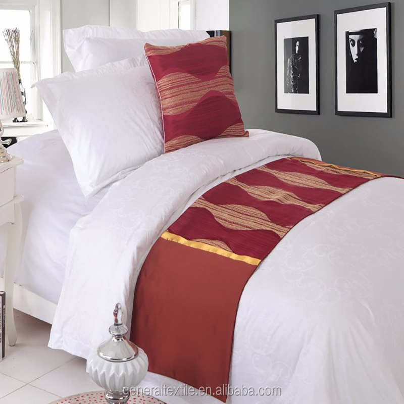 China Manufacturer 300tc 100% Cottonhotel Bed Runner