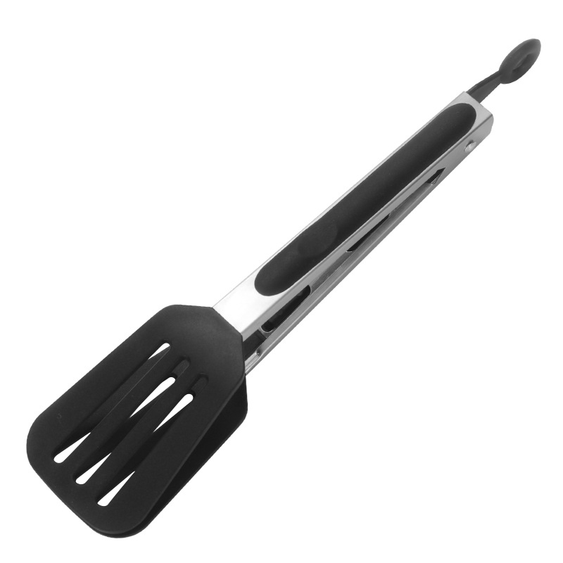9 Inch Silicone Cooking Tong with Firm Sealed Non Stick Rubber Tip