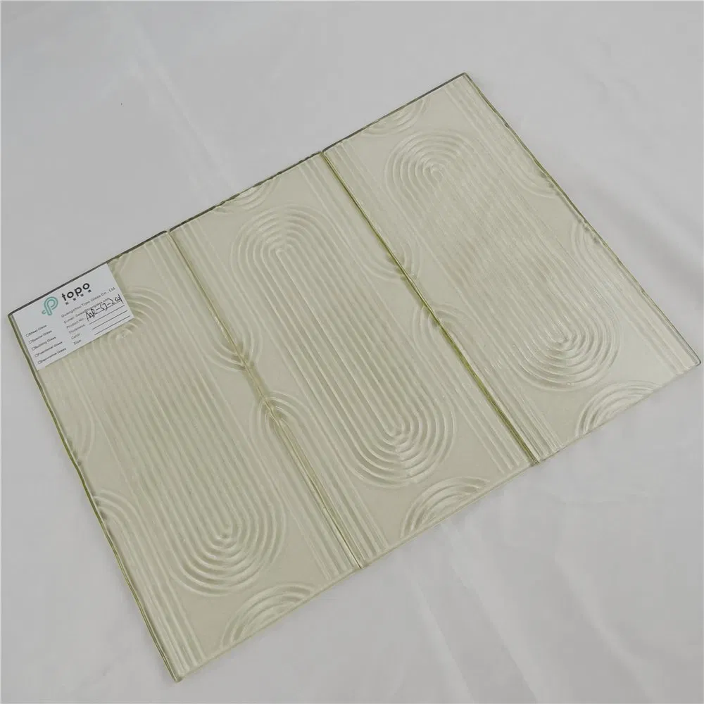 Guangzhou Variety Style Golden Yellow / Grey / Low Iron Fused Pattern (MR-SJ-2001)